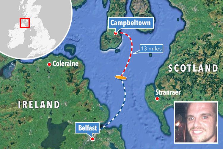  Michael was picked up 13 miles from the Scottish coast and taken over to Belfast in Northern Ireland for treatment