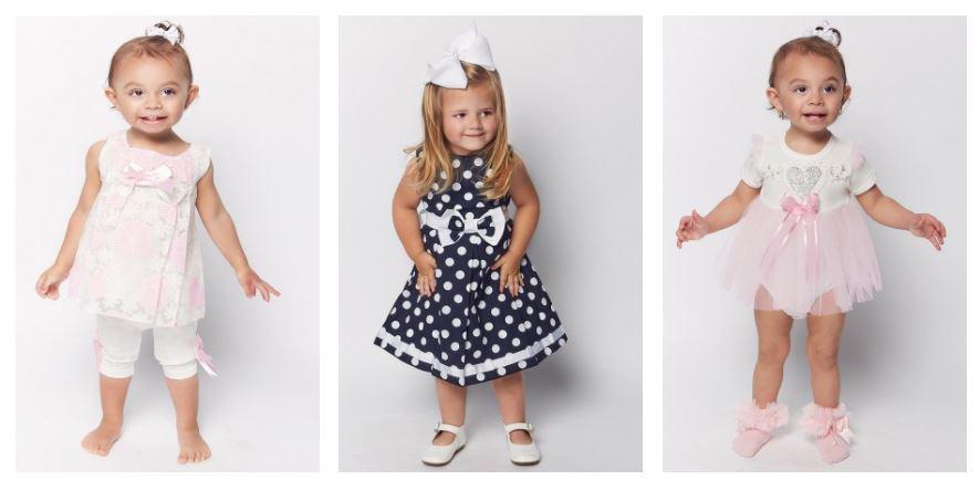  A range of dresses for little girls are available