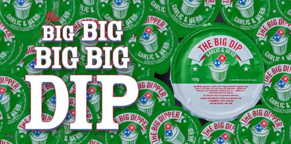  Fans have been left stunned by the calorie-count of Domino's 100g 'Big Dip'