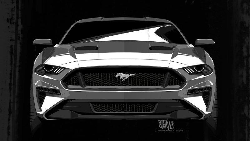  The 2018 Ford Mustang has a fresh, new "aggressive" front end look