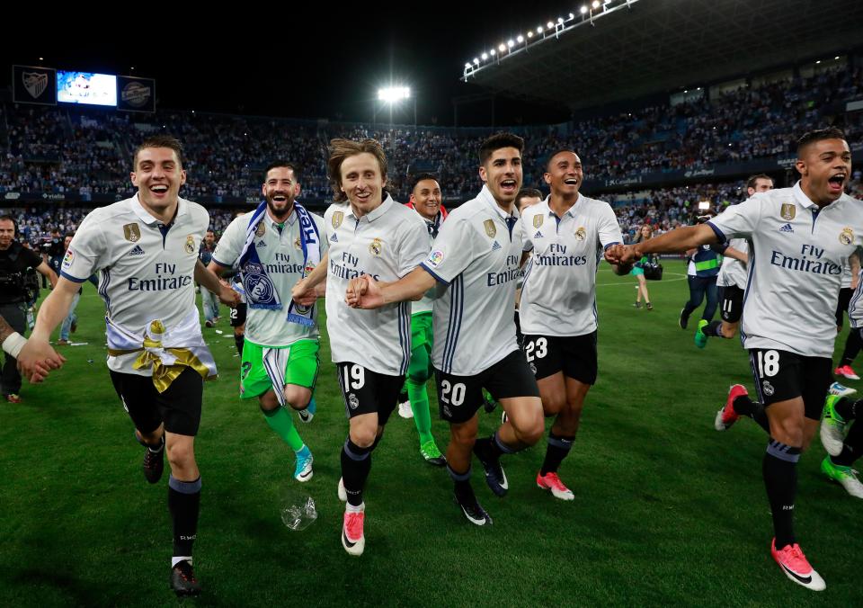 Real Madrid celebrated winning La Liga for the first time since 2012