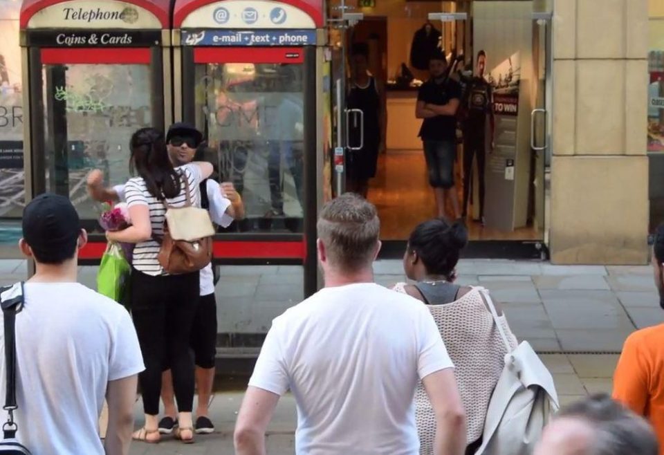  The film shows dozens of random people approaching Baktash to show their support