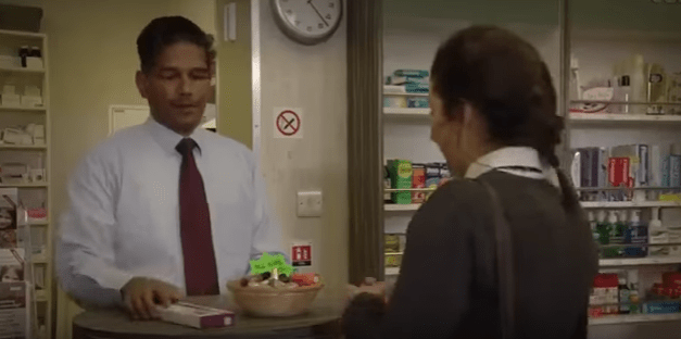  Bex Fowler appears to purchase a pregnancy test at the pharmacy