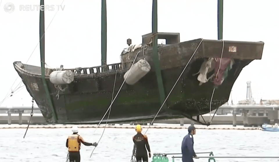  Dozens of so-called 'ghost ships' have washed up on the west coast of Japan