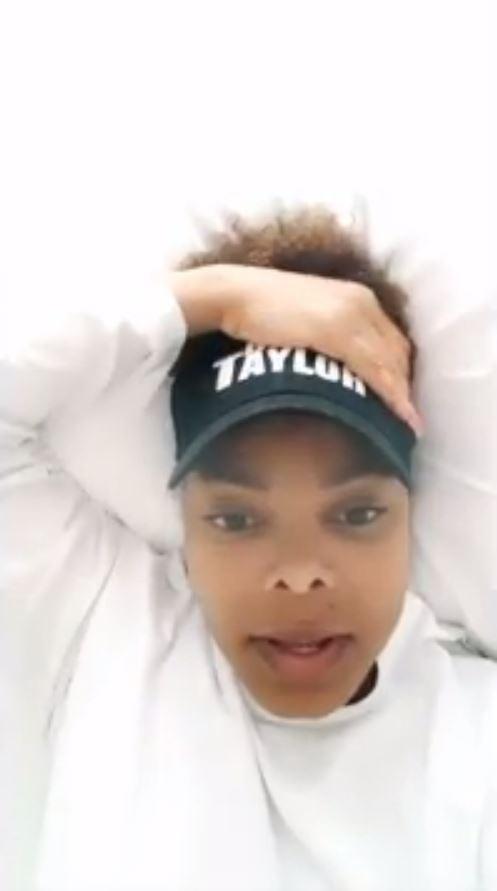  Janet Jackson has shared an intimate video message with fans