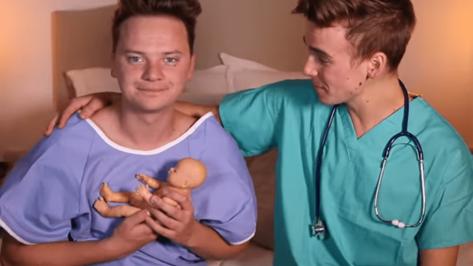 Singer Conor felt all the pain was worth it once he had his little bundle of joy in his arms