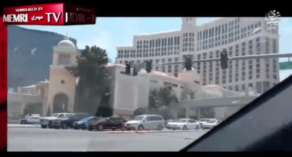  Las Vegas's iconic Bellagio Hotel can be seen in the ISIS propaganda video