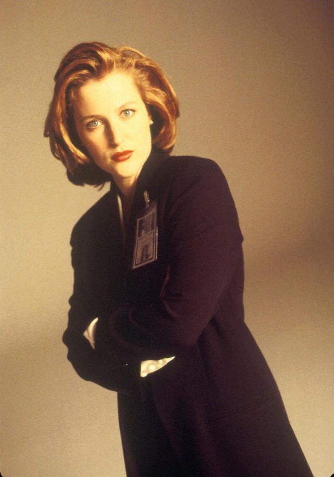  Gillian Anderson in her X Files heyday as FBI agent Dana Scully