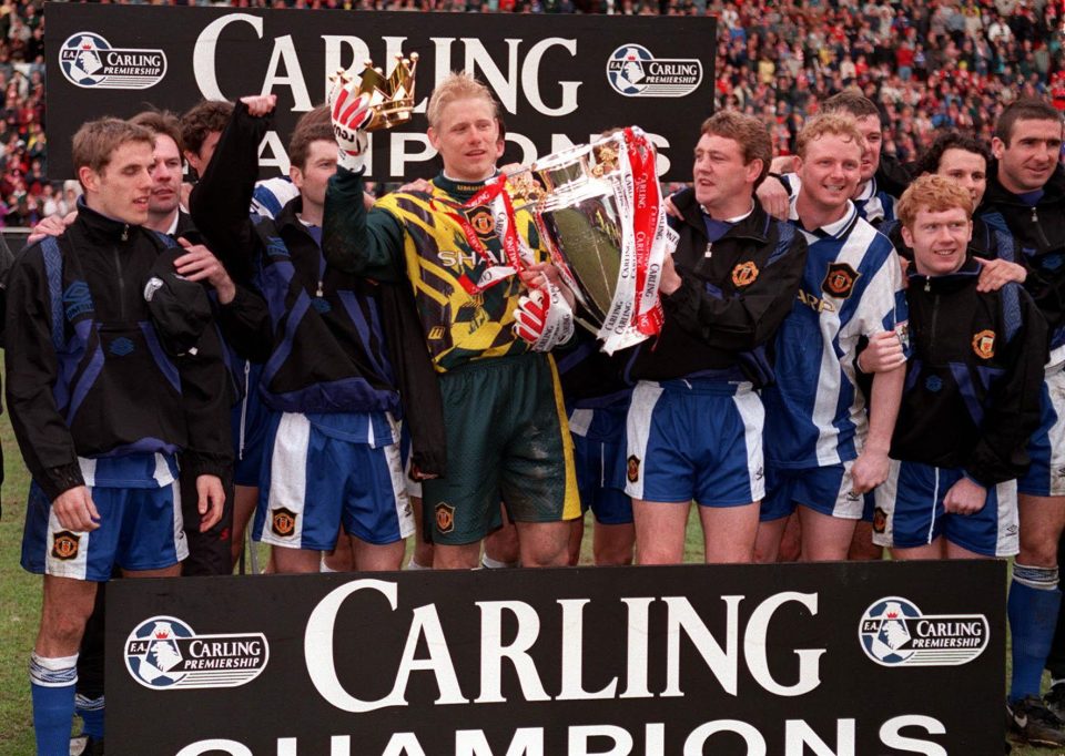  Steve Bruce led a youthful Manchester United side to Premier League in 1996