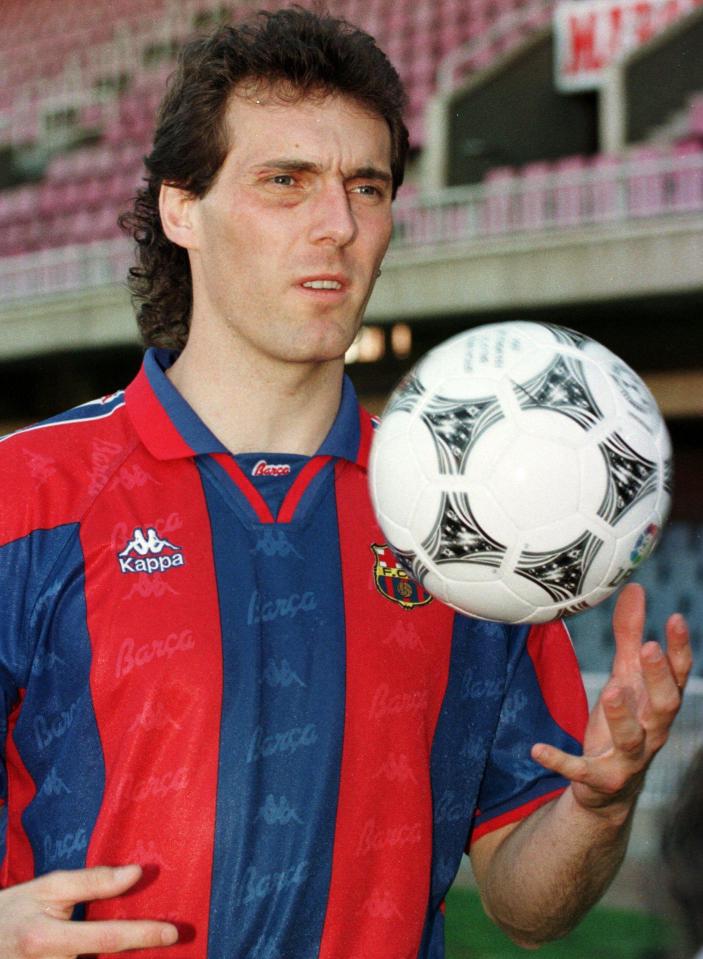  Laurent Blanc signed for Barcelona under Sir Bobby Robson in summer of 1996