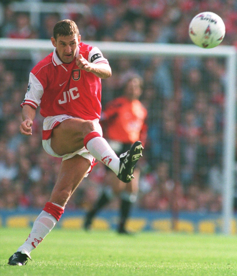 Gunners legend Adams scored 48 goals in 669 appearances