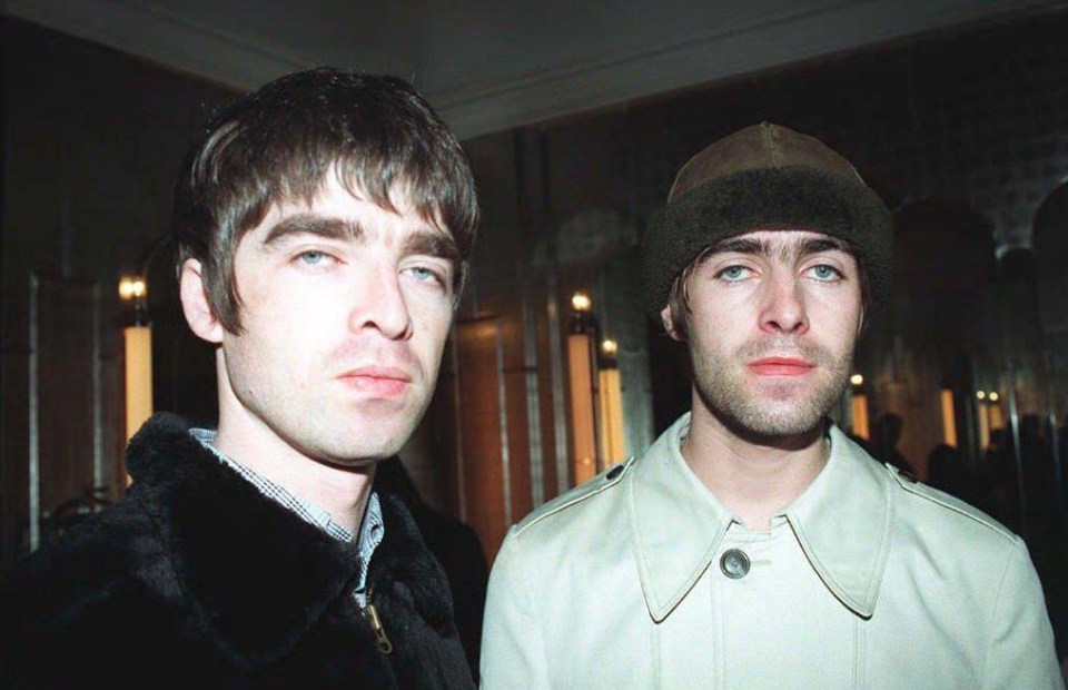 Noel Gallagher and his estranged brother Liam in Oasis heyday