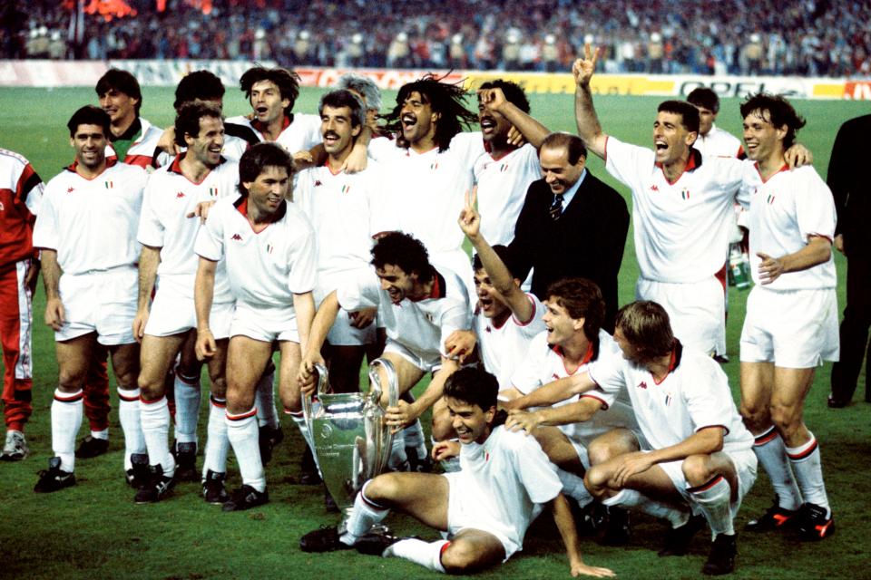 The great AC Milan celebrate winning 'perfect' European Cup in 1989