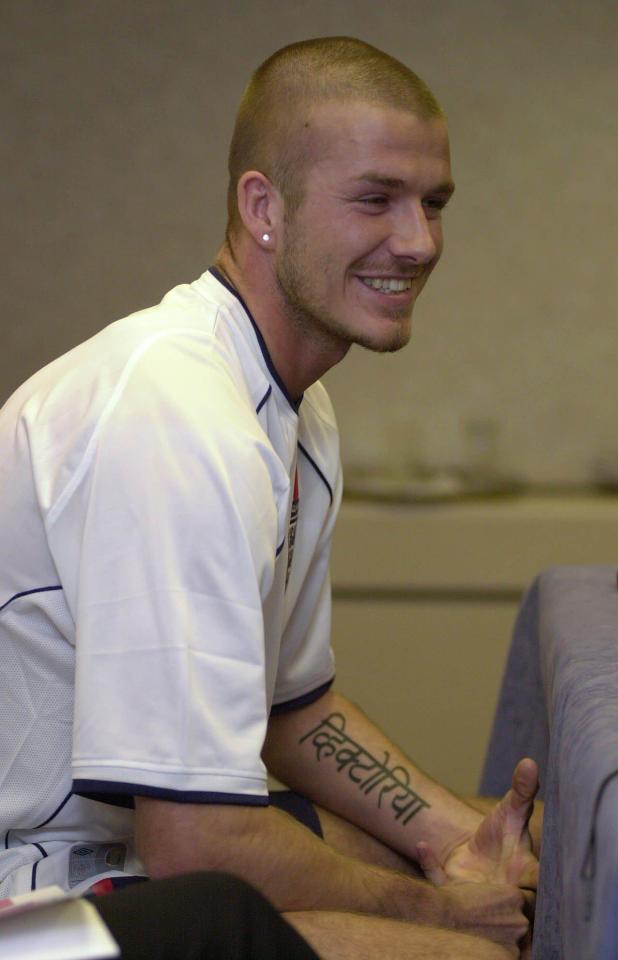  David Beckham got a matching tattoo on his wrist