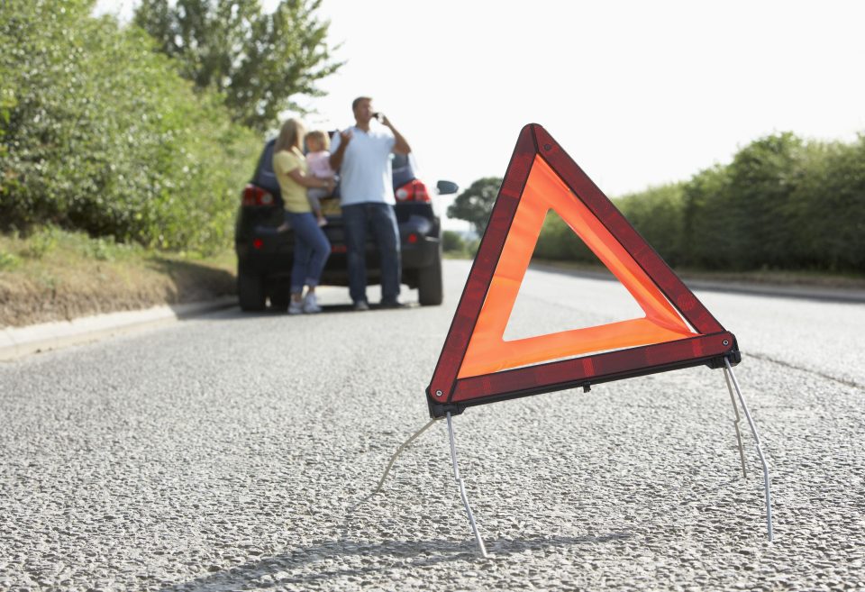 Most European countries require drivers to carry warning triangles 