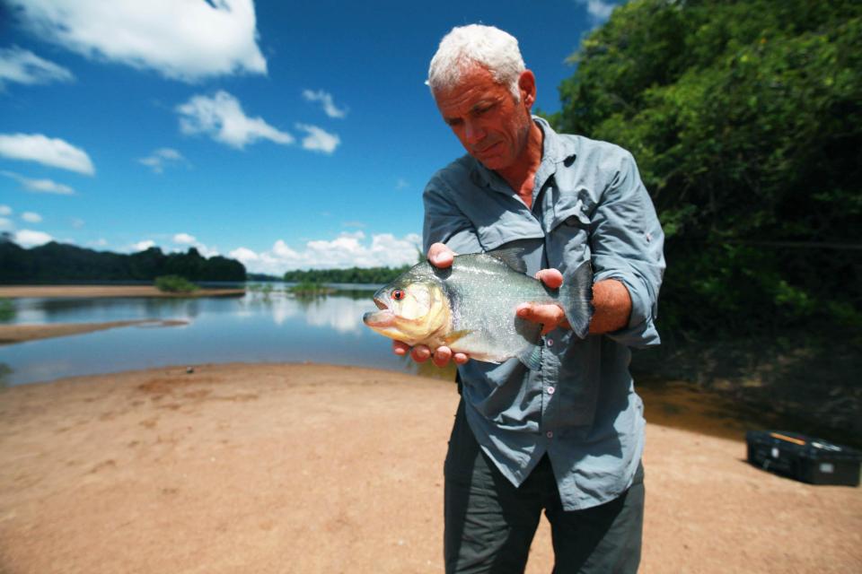  It may be small, but the piranha Jeremy holds here packs a fearsome bite