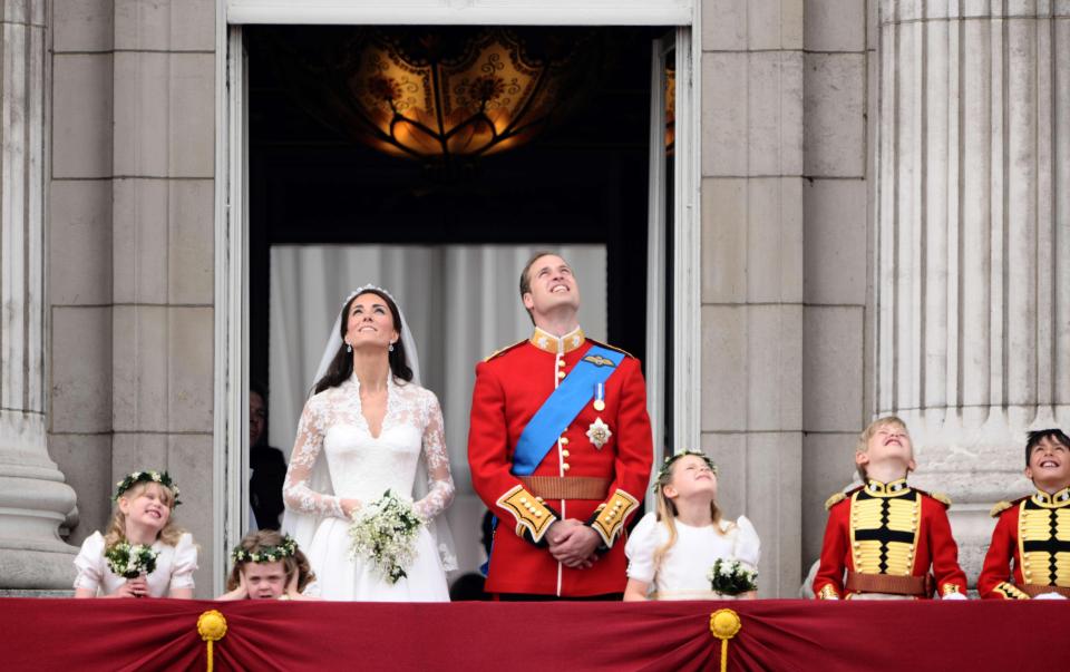  Kate and Wills enjoyed a flypast on their wedding day