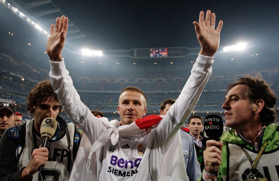  David Beckham wins La Liga in final match with Real Madrid, in 2007