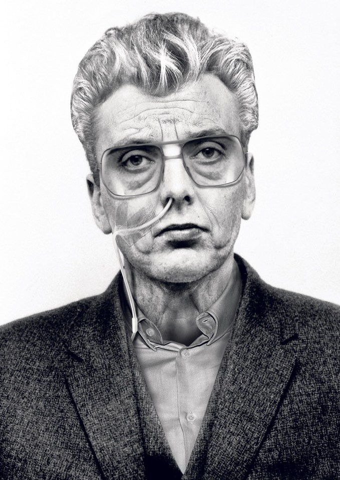 An artist's impression of a modern Ian Brady, 79, who died after a fight with cancer