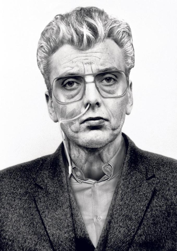  An artist's impression of a modern Ian Brady, 79, who died after a fight with cancer