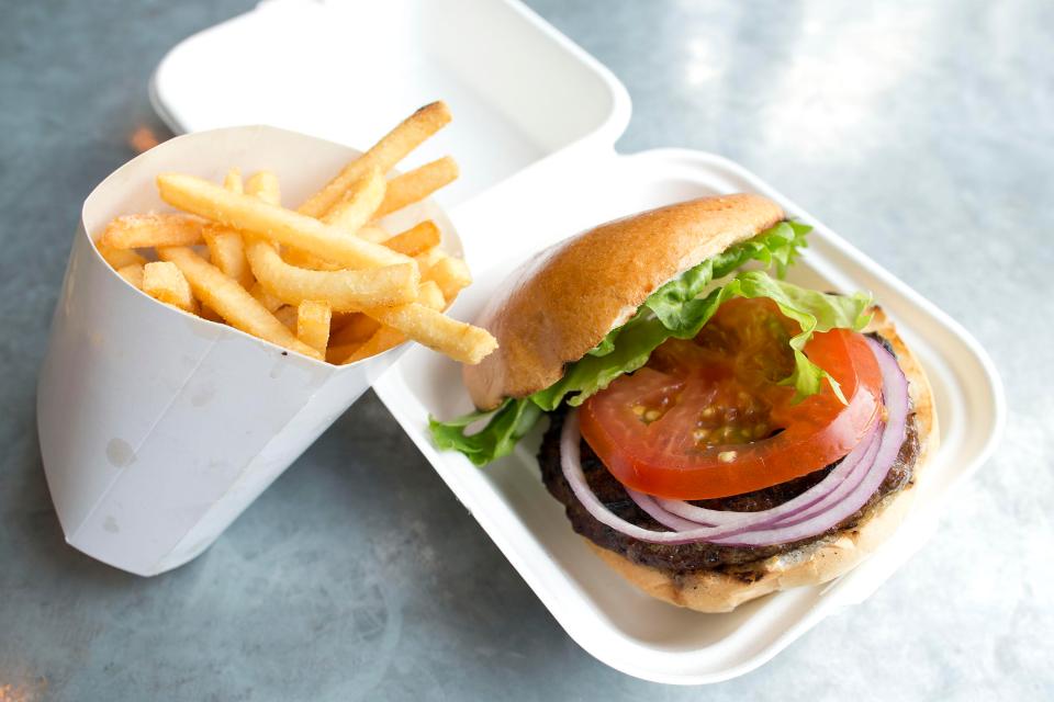  The beefburger and chips has now become a burger and fries