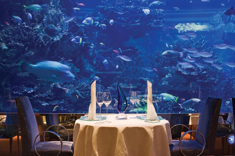  The Al Mahara restaurant at the world-famous Burj Al Arab