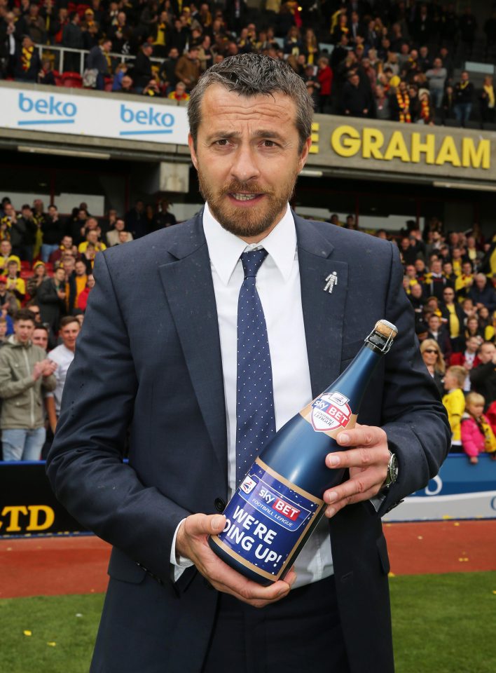  Slavisa Jokanovic led his Watford side into the Premier League