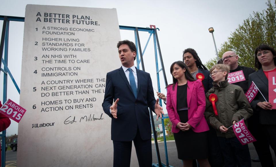  Ah! That's where we've seen the idea before... Ed Miliband's Ed Stone