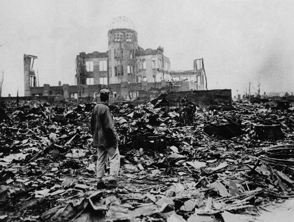  File picture of the devastation caused to Hiroshima after the atomic bomb explosion in August 1945