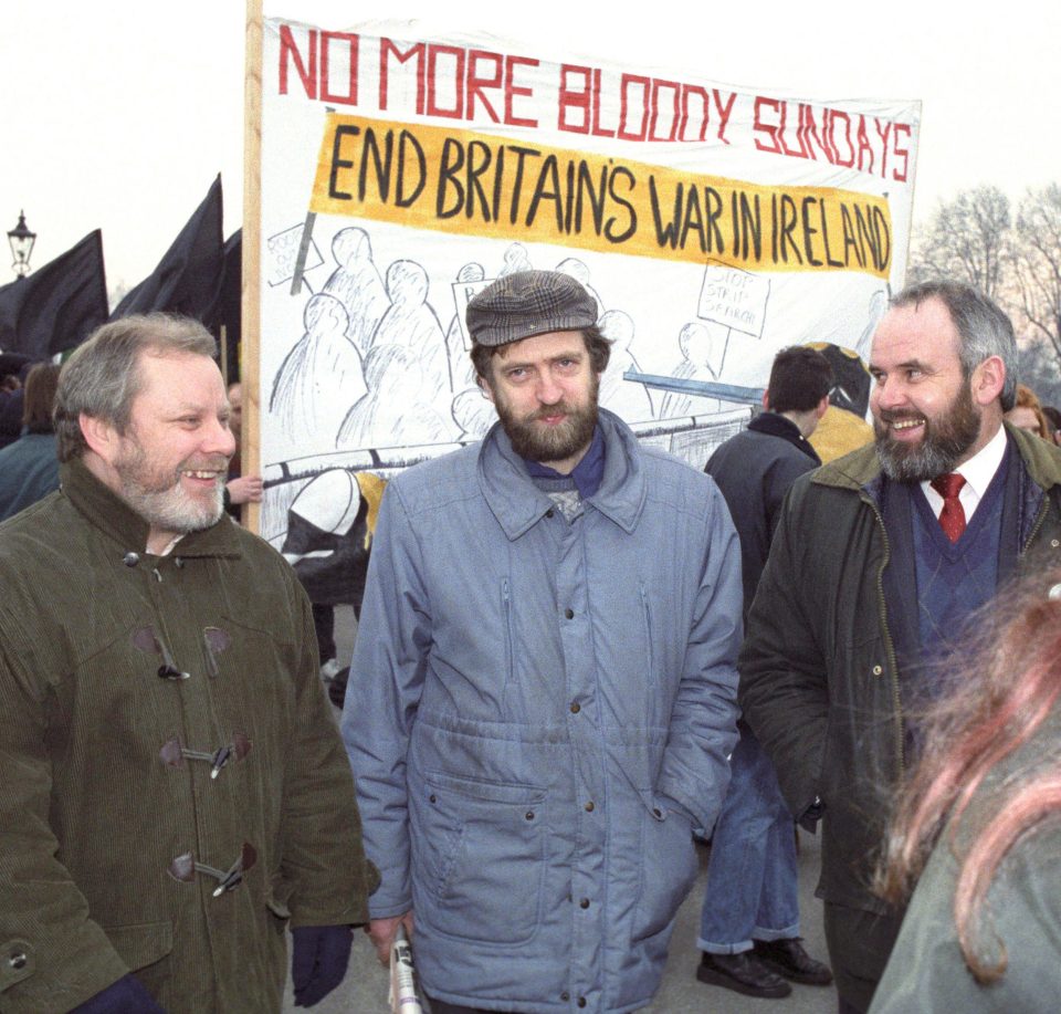  The Labour leader at a Bloody Sunday demonstration