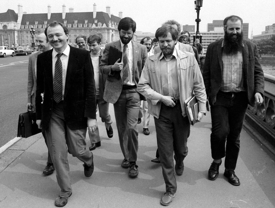  Ken Livingstone and Corbyn with Gerry Adams during trip to Parliament