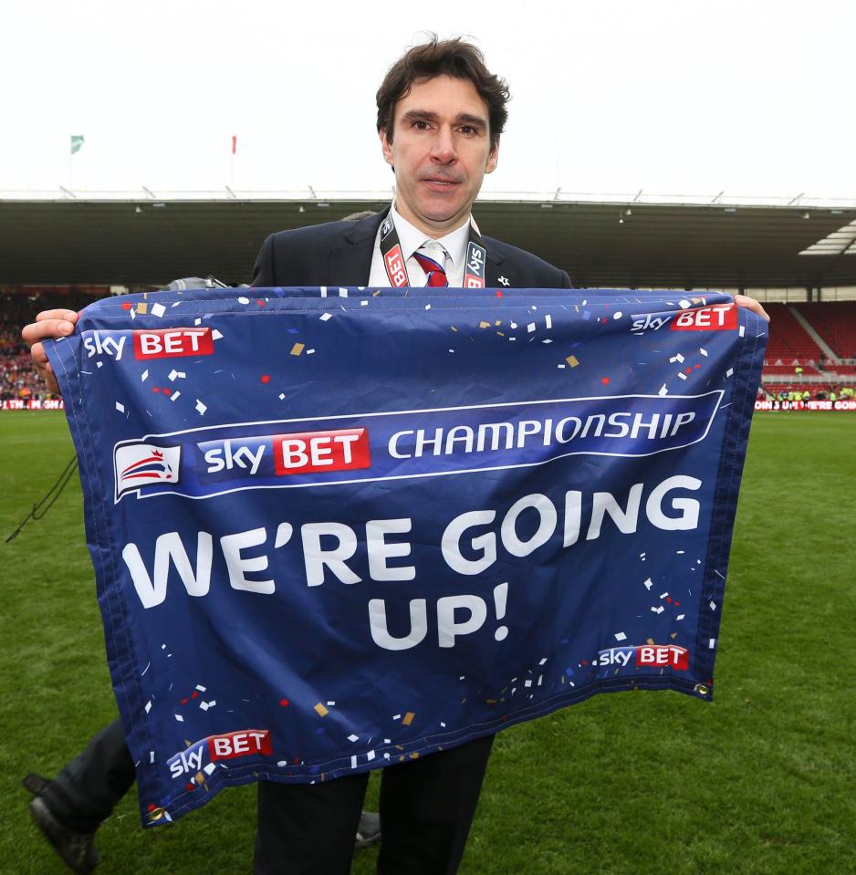  Aitor Karanka took Middlesbrough into the Premier League before being sacked