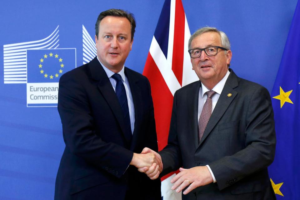  David Cameron e Jean-Claude Juncker