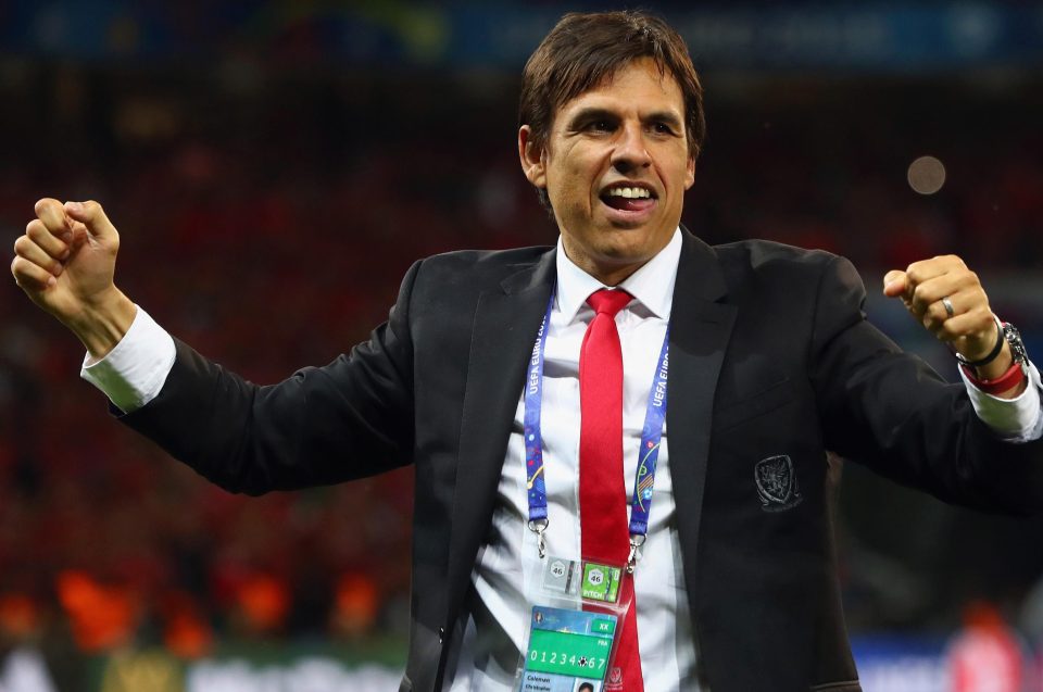  Chris Coleman...distanced himself from the Crystal Palace job