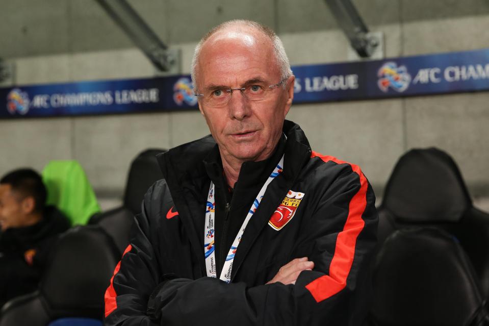  Sven-Goran Eriksson is keen on bringing the England star to China