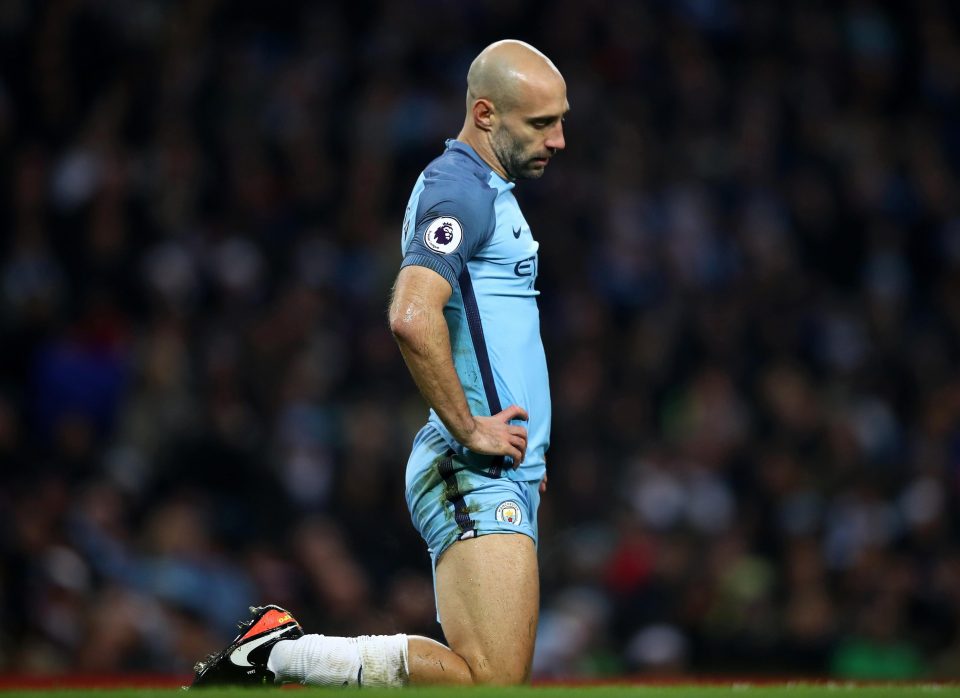  Navas staying on could also be the end for long serving Pablo Zabaleta