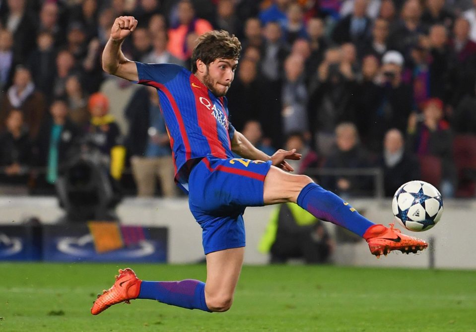 Midfielder Sergi Roberto has played at right-back for Barcelona this season