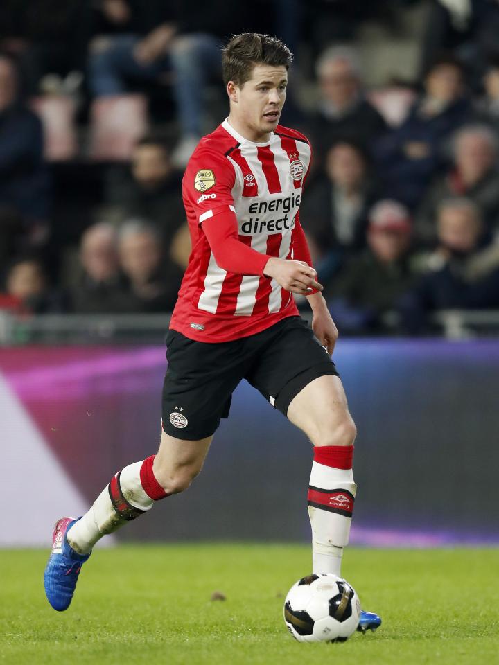  Marco van Ginkel in action for PSV Eindhoven during his loan spell this season