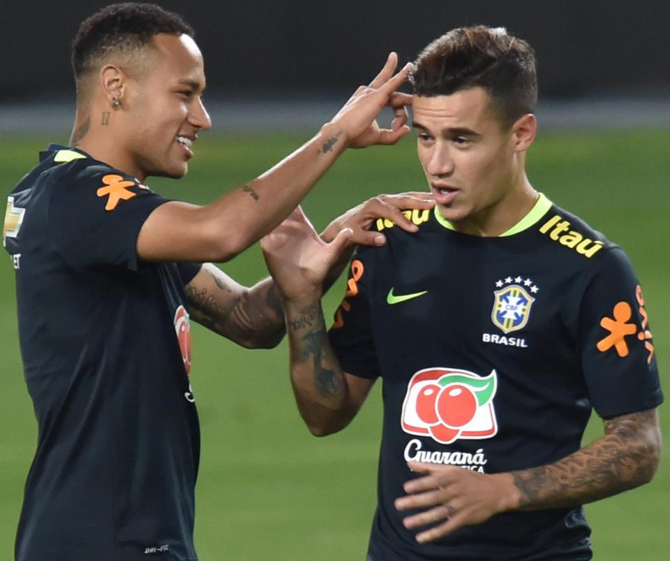  Neymar and Philippe Coutinho...could they be together at Barcelona?