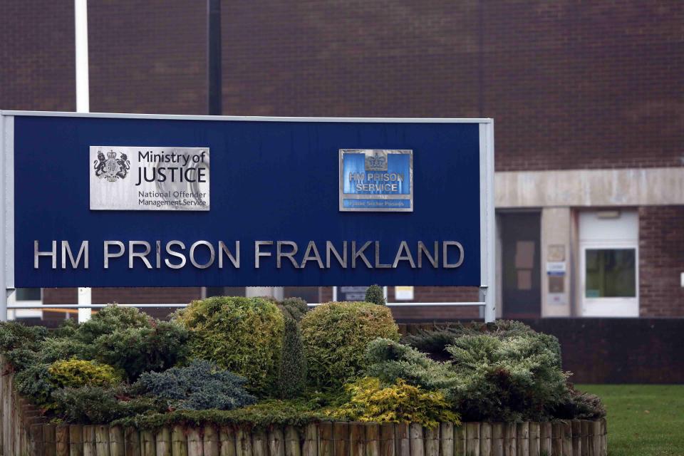  Mercer is being held at HMP Frankland in County Durham