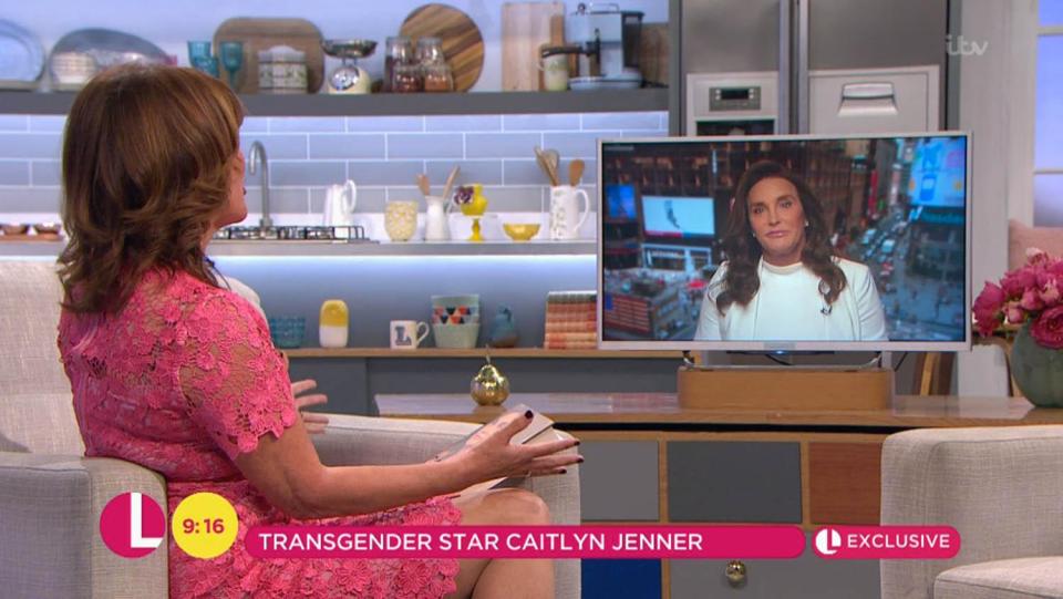  Caitlyn Jenner spoke to Lorraine at the end of April to promote her new book at the end of April