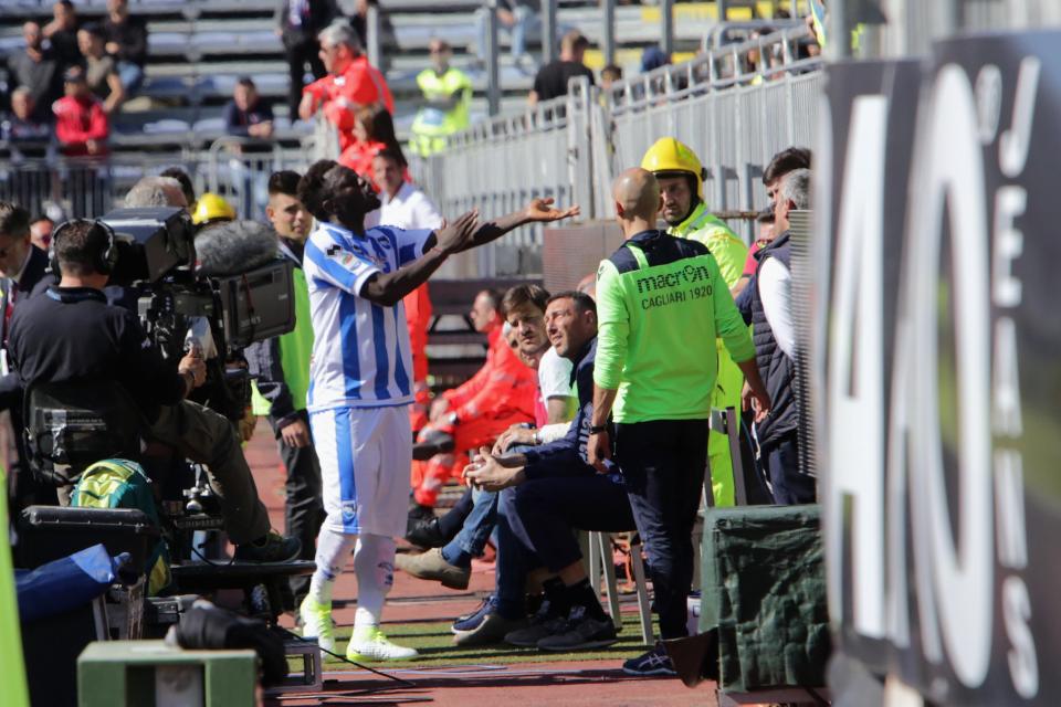  Muntari was targeted by a handful of supporters, including a child and its parents