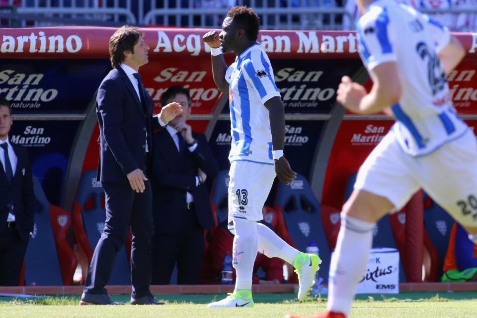  Muntari will now miss the game against Crotone for his actions