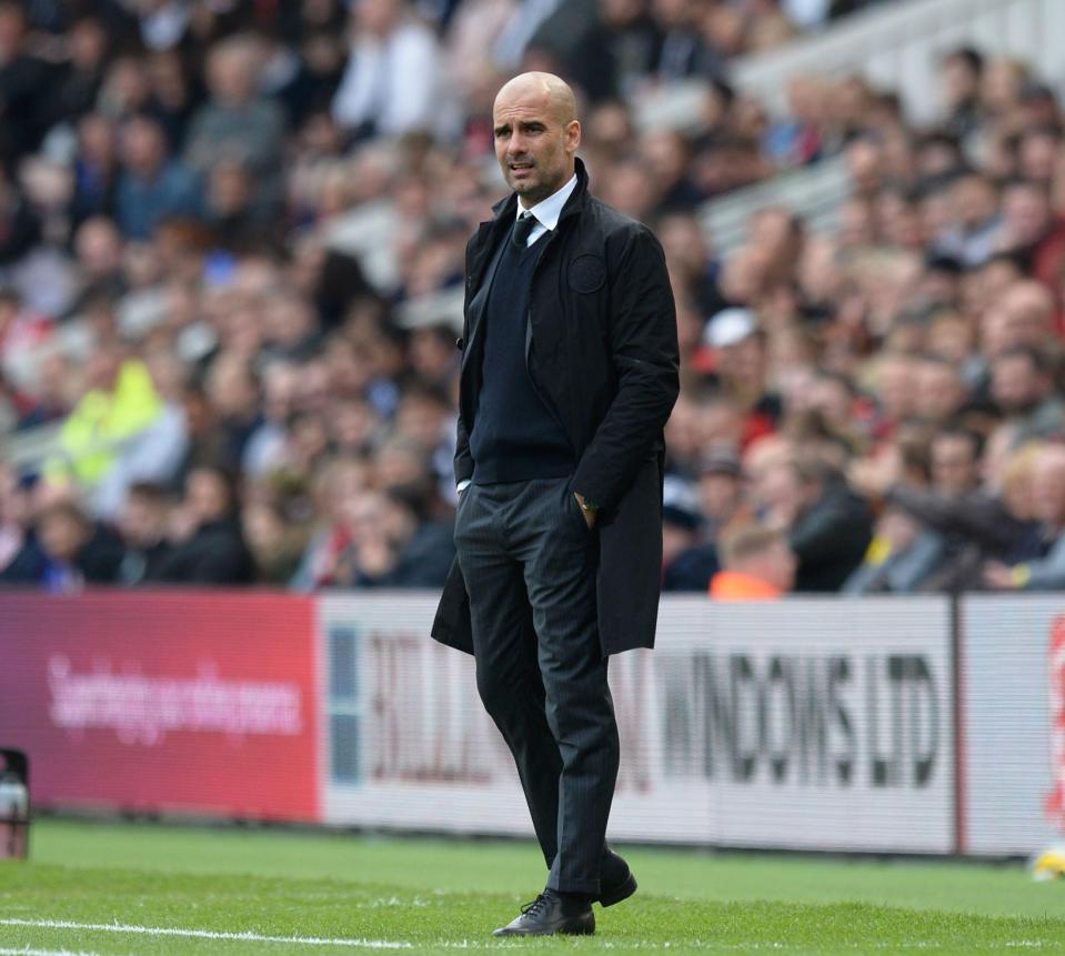  Pep Guardiola needs his City side to come good if he is to secure Champions League football