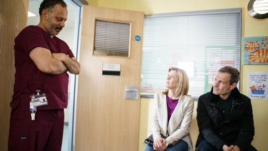  Leanne and Nick wait nervously to find out what's happening to baby Oliver but Steve is nowhere to be found