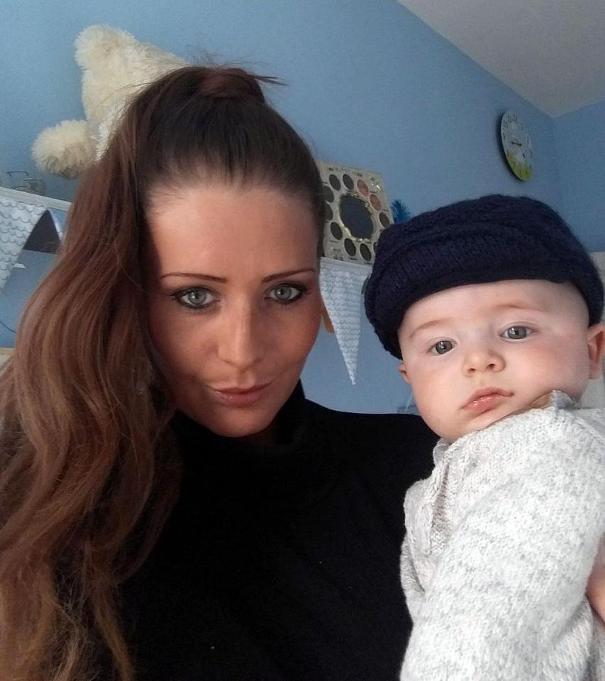  Gemma told how she bundled up son Leo and raced to her mum’s house across the road