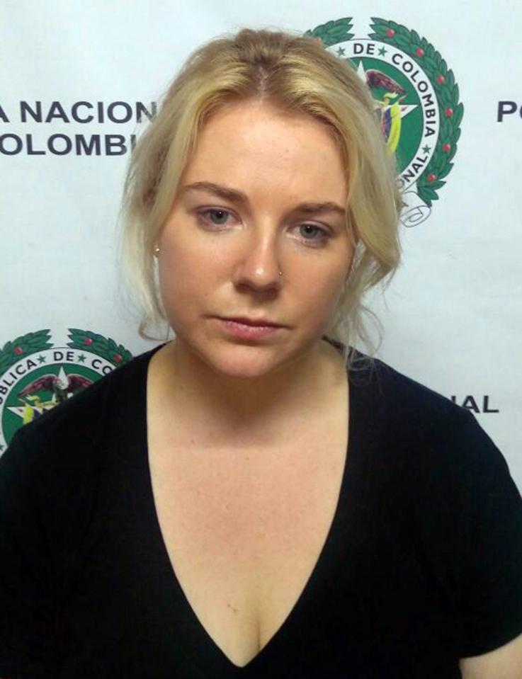  Cassandra Sainsbury was arrested at Bogota airport with 6kg of cocaine in her luggage