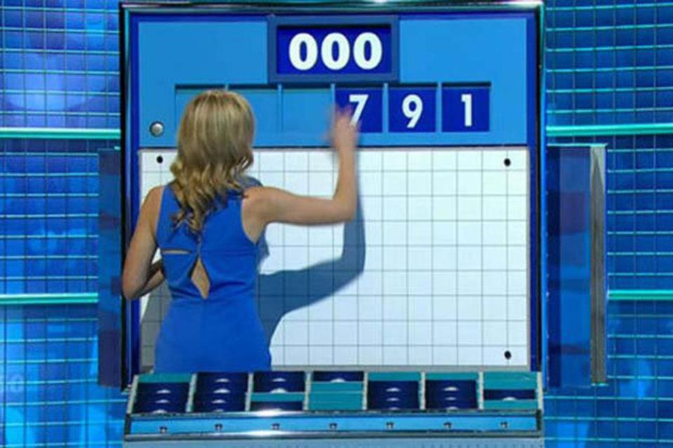  Rachel's dress split earlier this week on an episode of Countdown