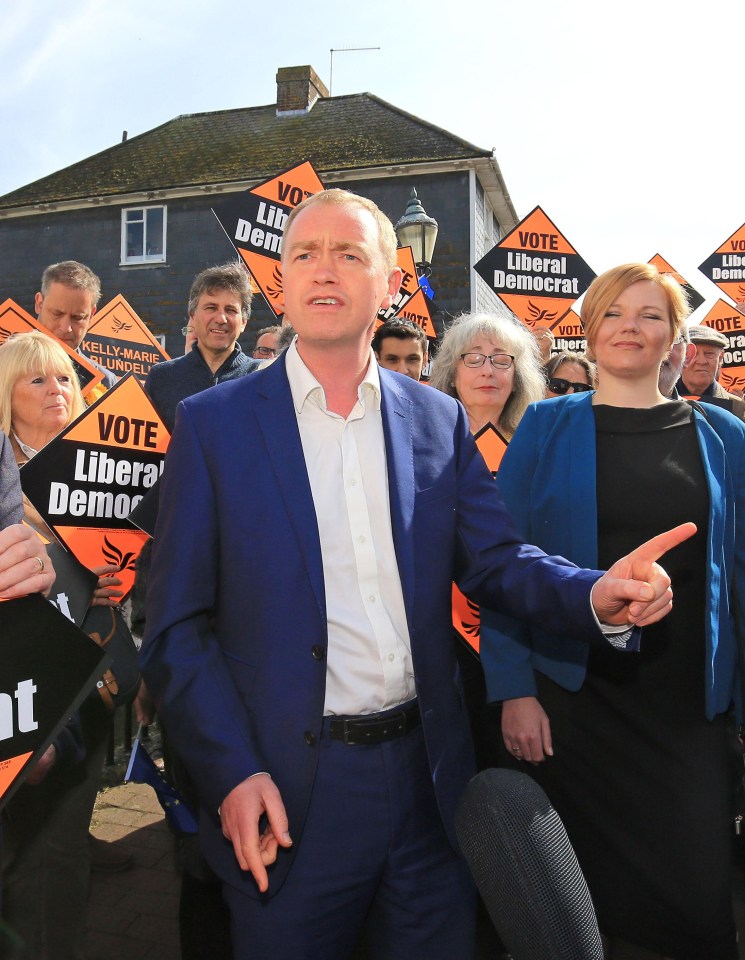 Mr Farron’s Lib Dems are planning to held a second referendum on the terms of Brexit