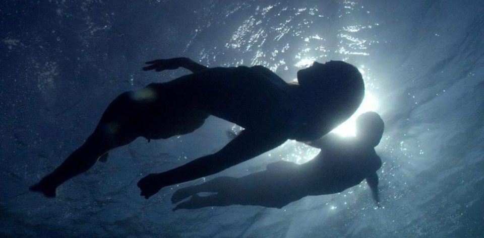  The actors are seen from underwater in the honeymoon shots